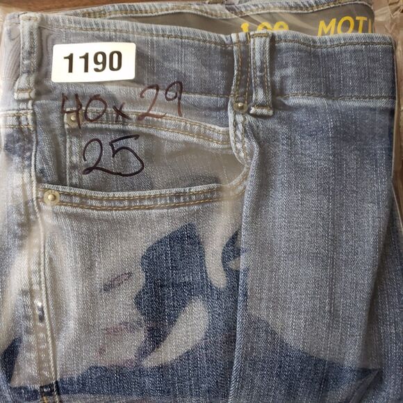 Lee Extreme Motion MVP Jeans Mens 40x28.5 Straight Fit Tapered Leg Elastic Work - Picture 11 of 11